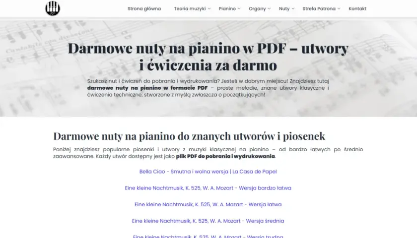 Dni których nie znamy nuty pianino pdf – łatwe i dokładne nuty do pobrania