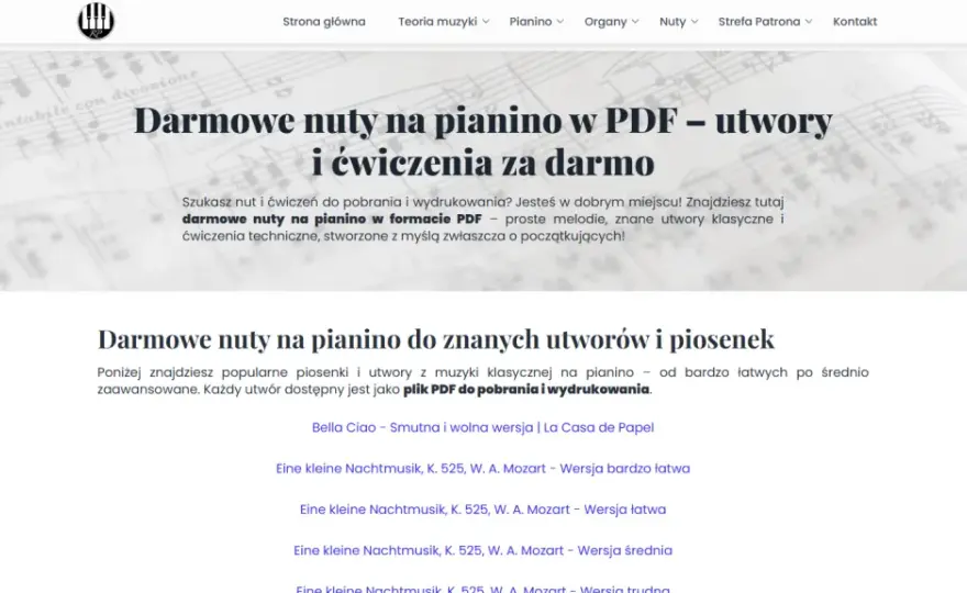 Dni których nie znamy nuty pianino pdf – łatwe i dokładne nuty do pobrania